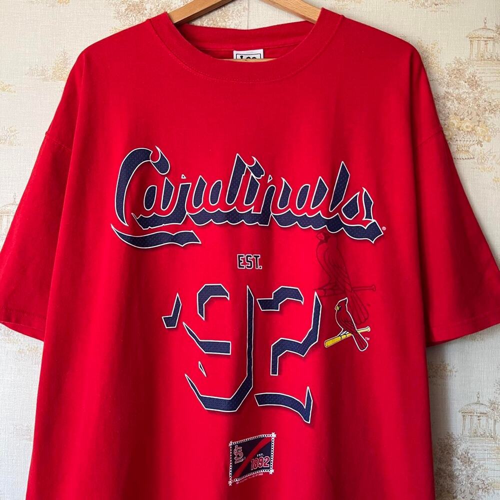 Vintage Y2K St. Louis Cardinals Oversized Tee | Lee Sport | Size XL